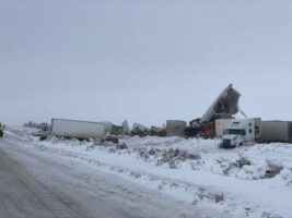Winter weather causes pileup near Wyoming-Nebraska border