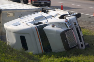 Semi-Truck Rollover Causes Lane Shut Down on Route 53 Near Palatine