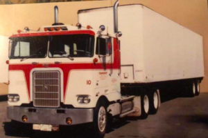 Eighty-six year old veteran driver gets one more big rig ride