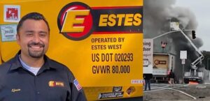 Hero Trucker Helps Utility Worker Escape from Fire