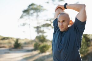 Stretches for truck drivers to ease tension over the road