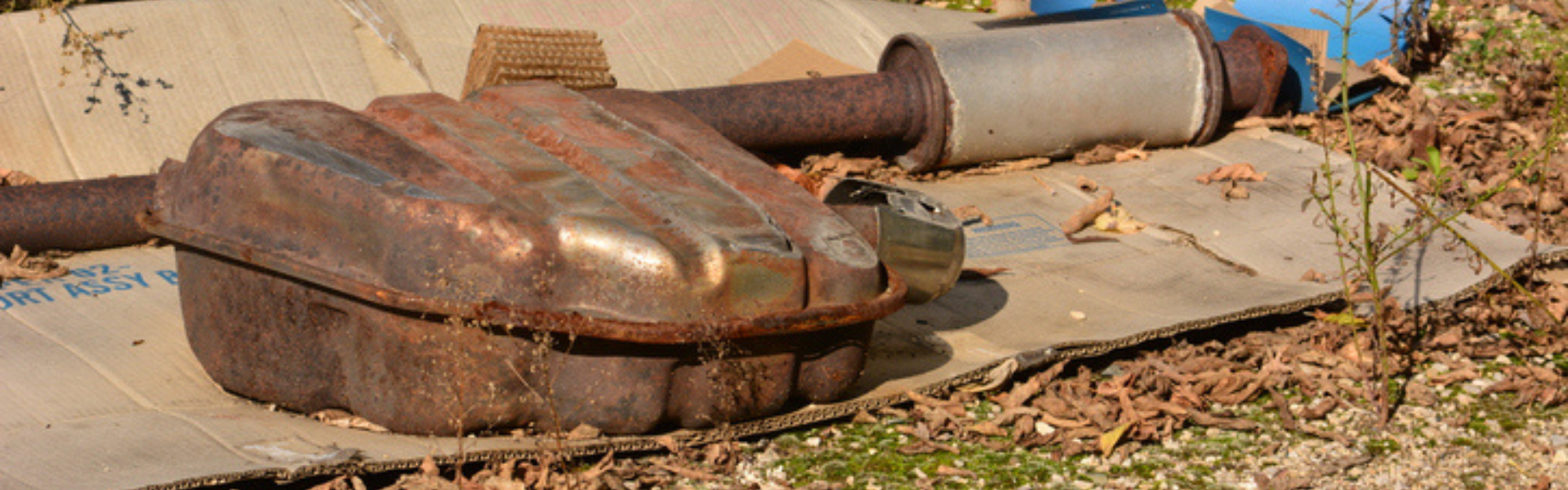 Catalytic Converter sitting on ground