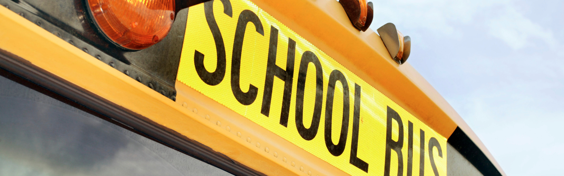 Close up of school bus
