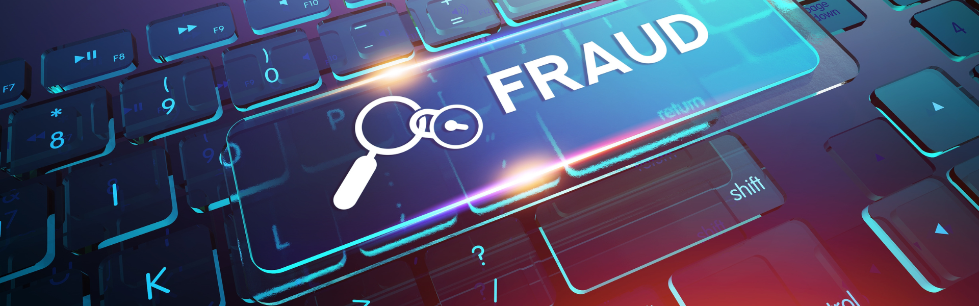 computer keyboard with a fraud key