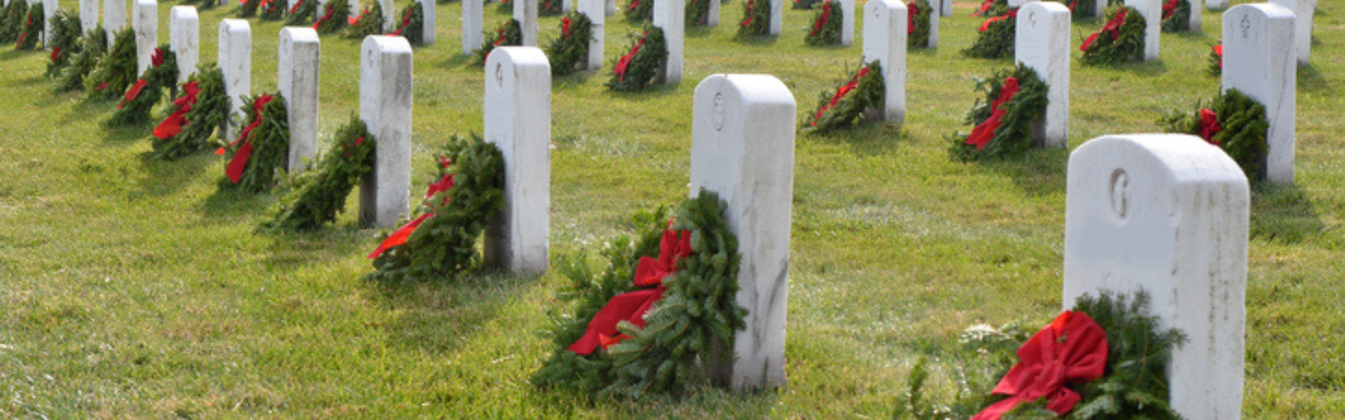 Wreaths on graves