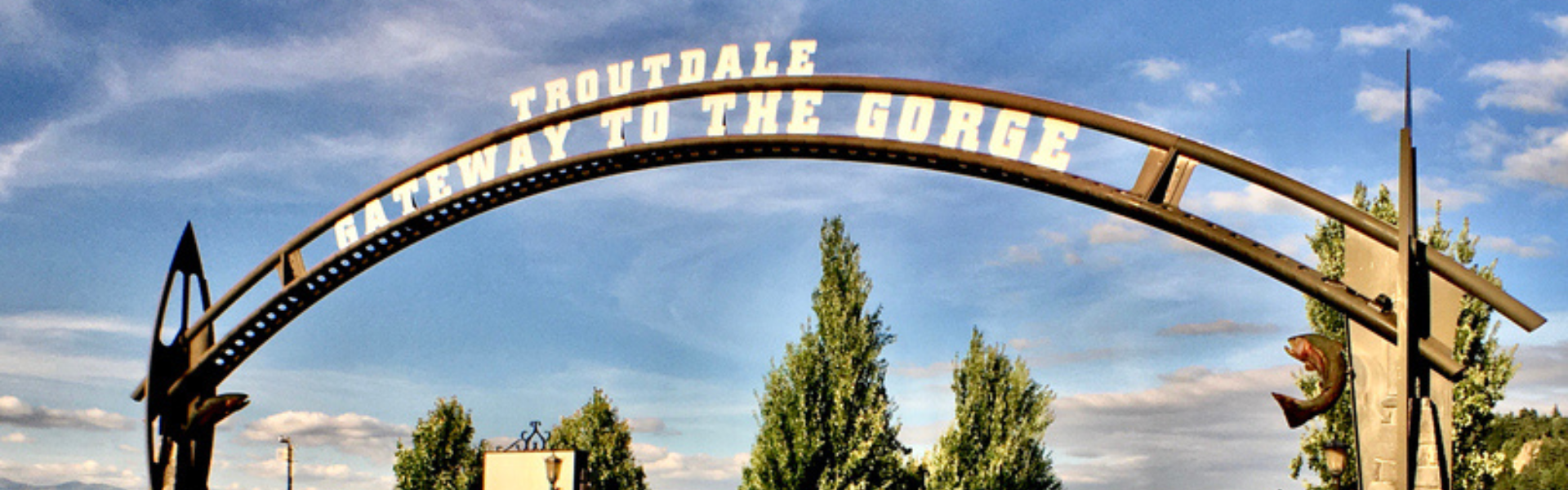 Welcome to troutdale sign