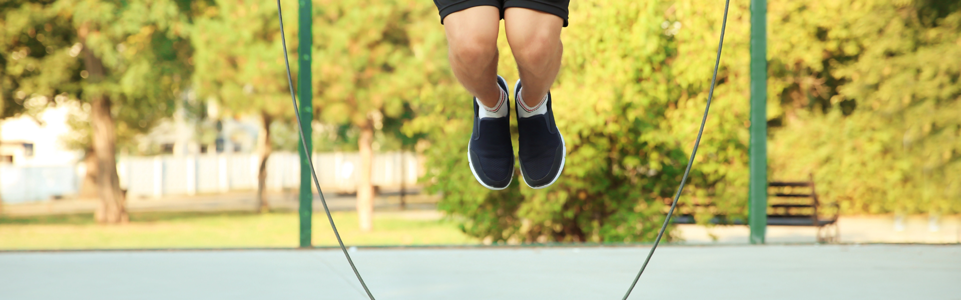 jump rope and feet