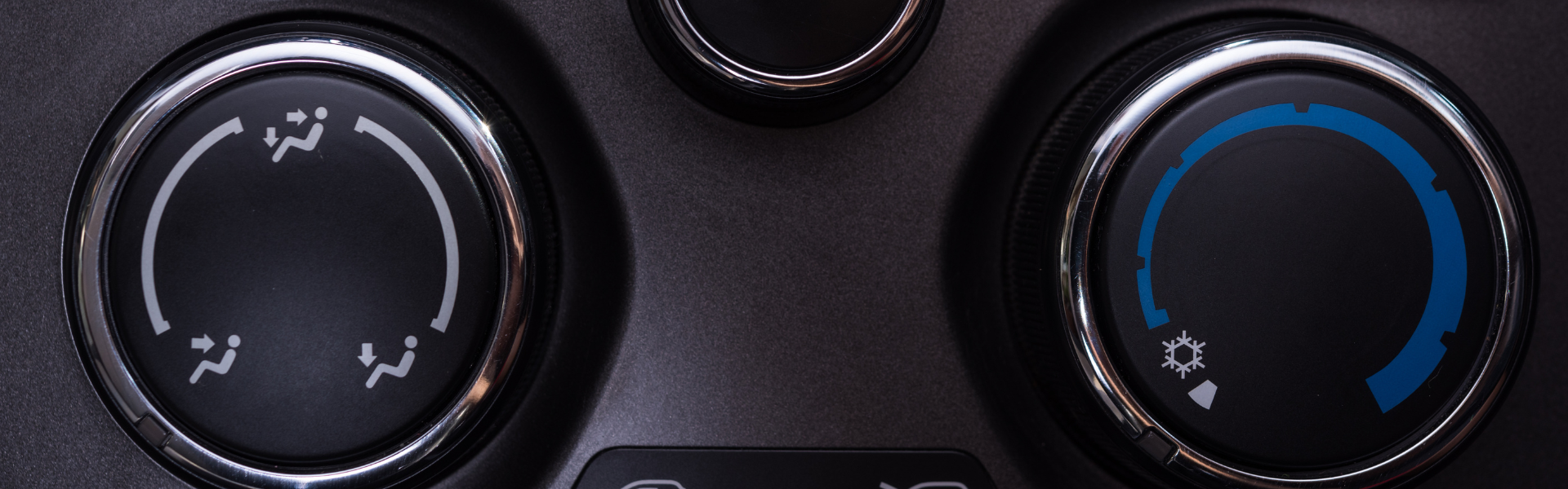 Air conditioning controls in dash