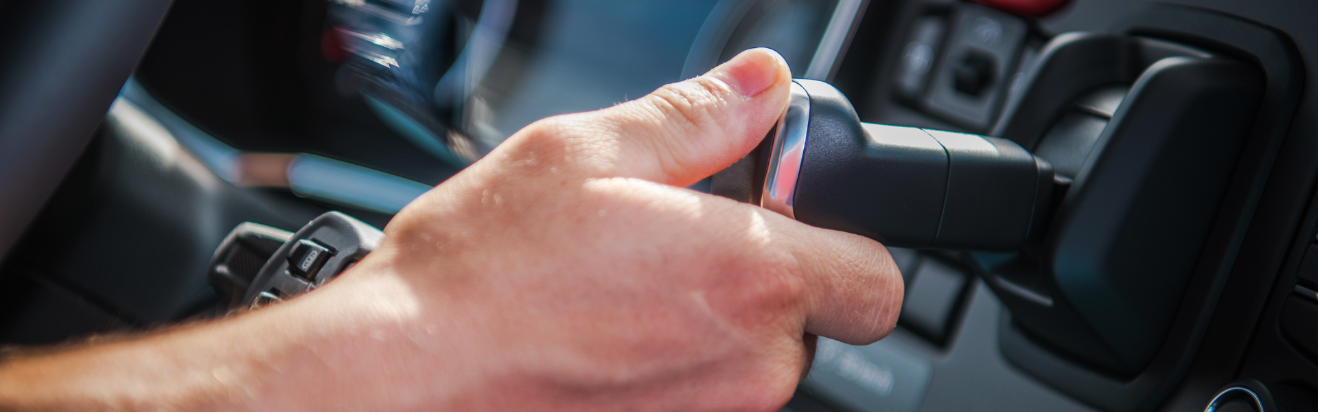 semi truck brake in dash