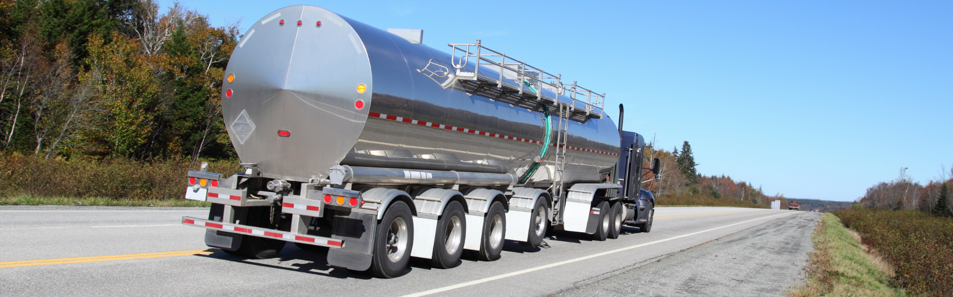 tanker truck on highway