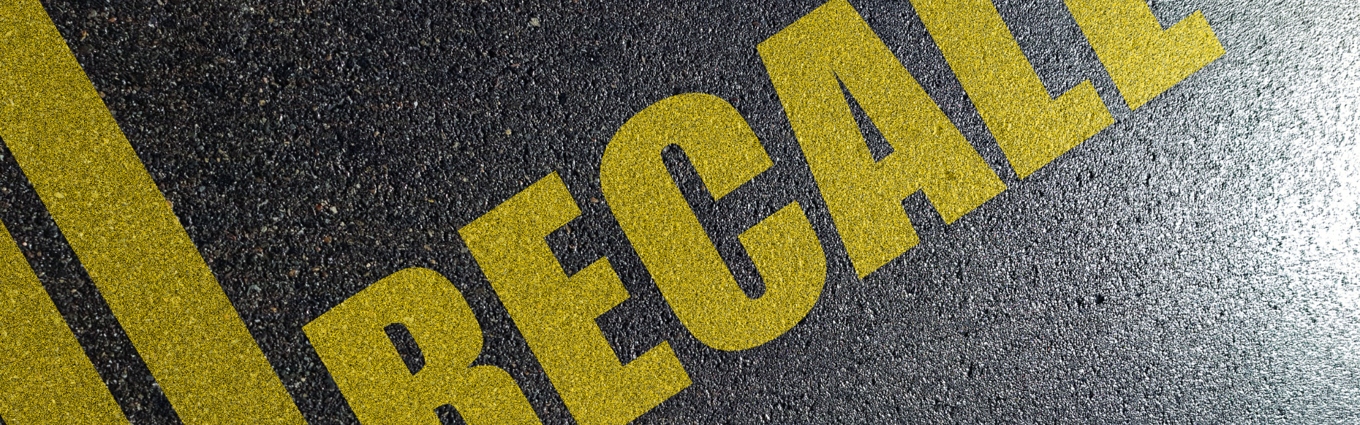 road printed with recall