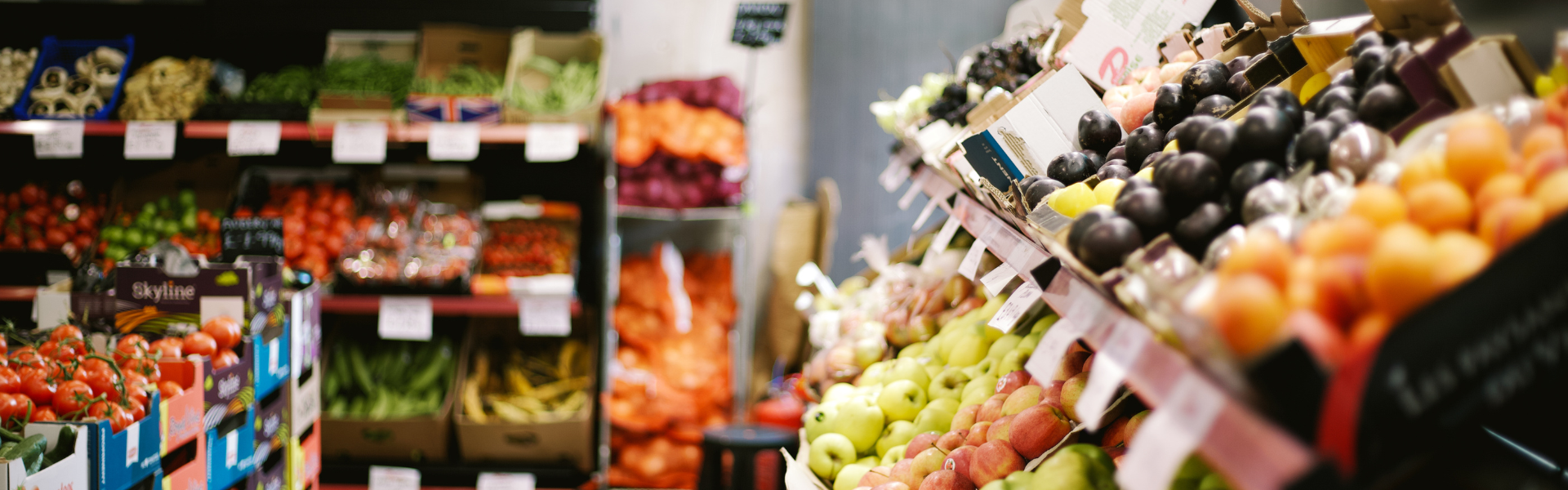 produce section of a grocery store