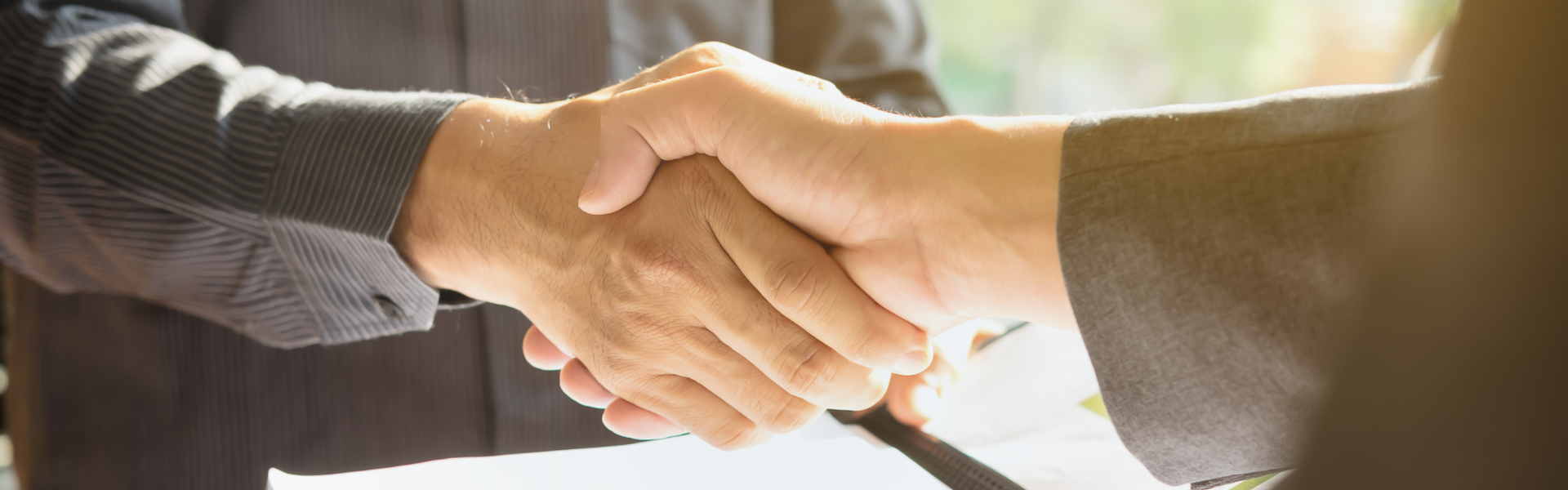 two people shaking hands