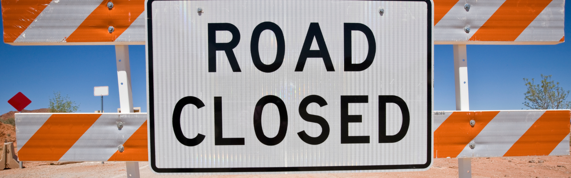 road closed sign