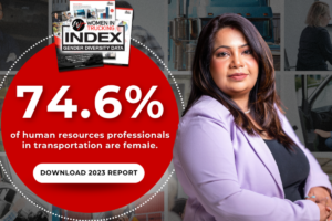 Percentage of Female HR Professionals in Transportation Remains High