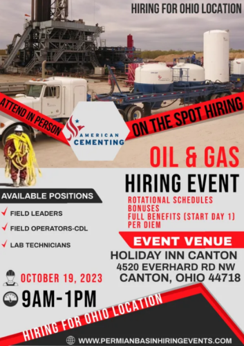American Cementing Oil and Gas Hiring Event