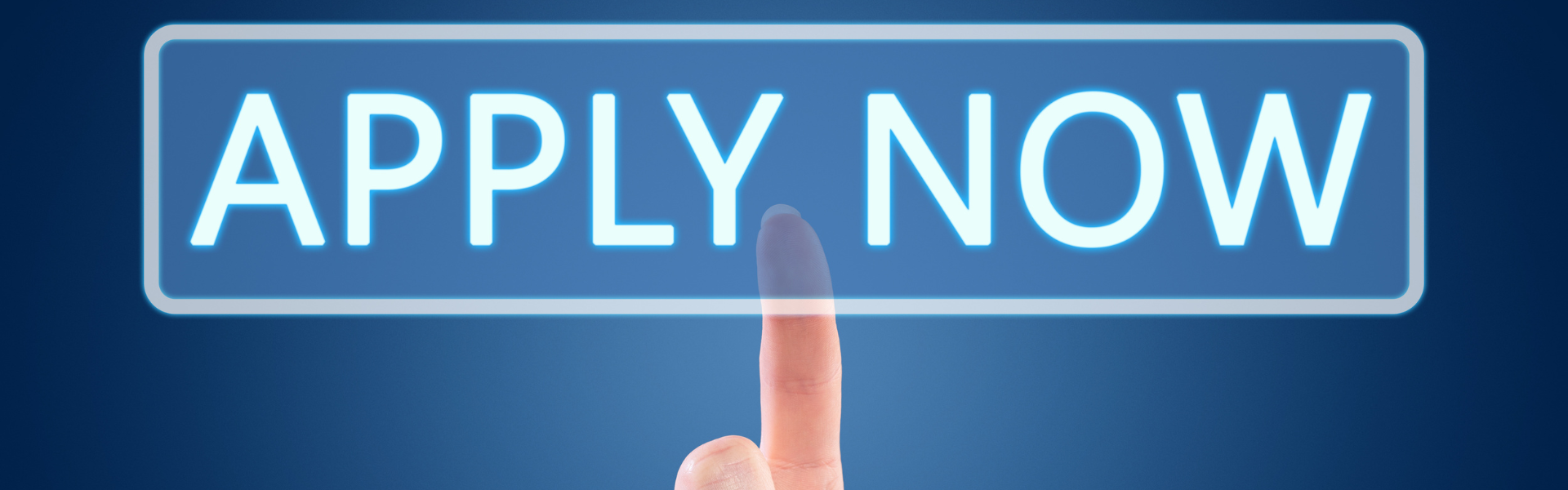 digital apply now button being clicked by finger