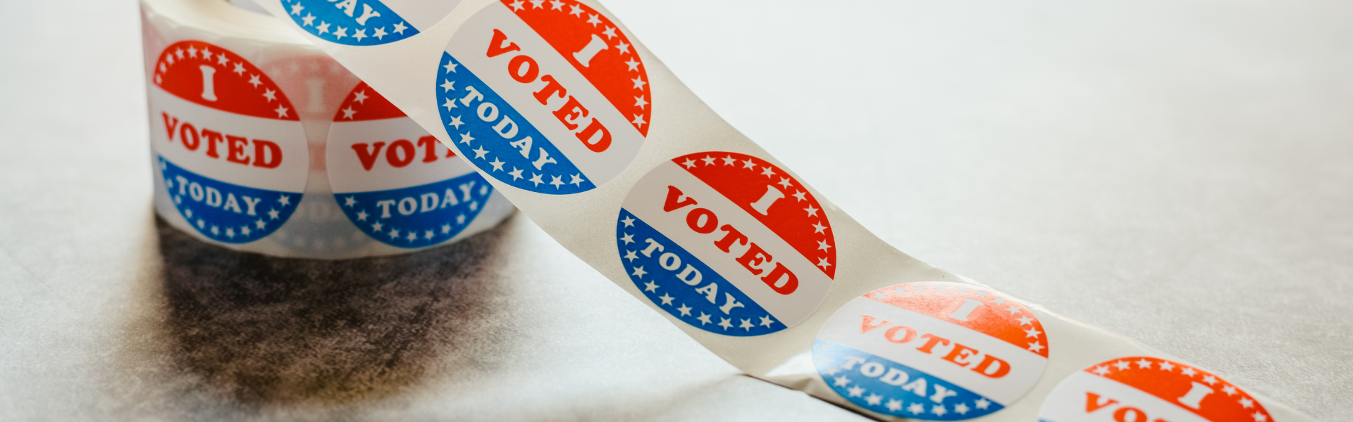 roll of I voted today stickers