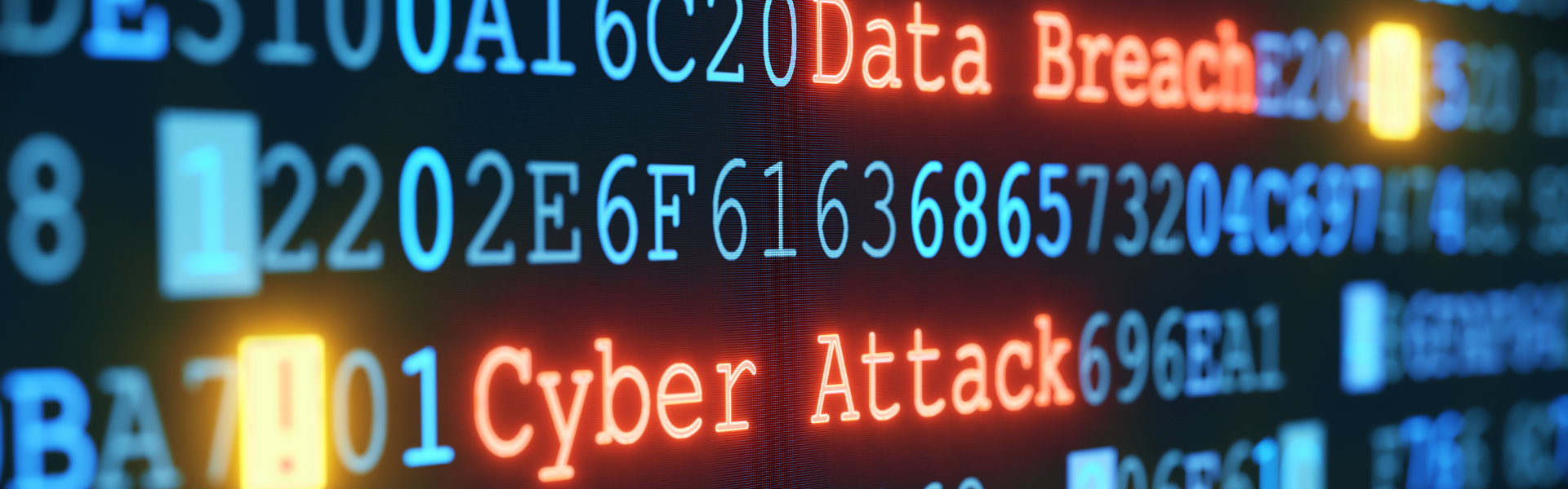 digital computer language cyber attack data breach among code