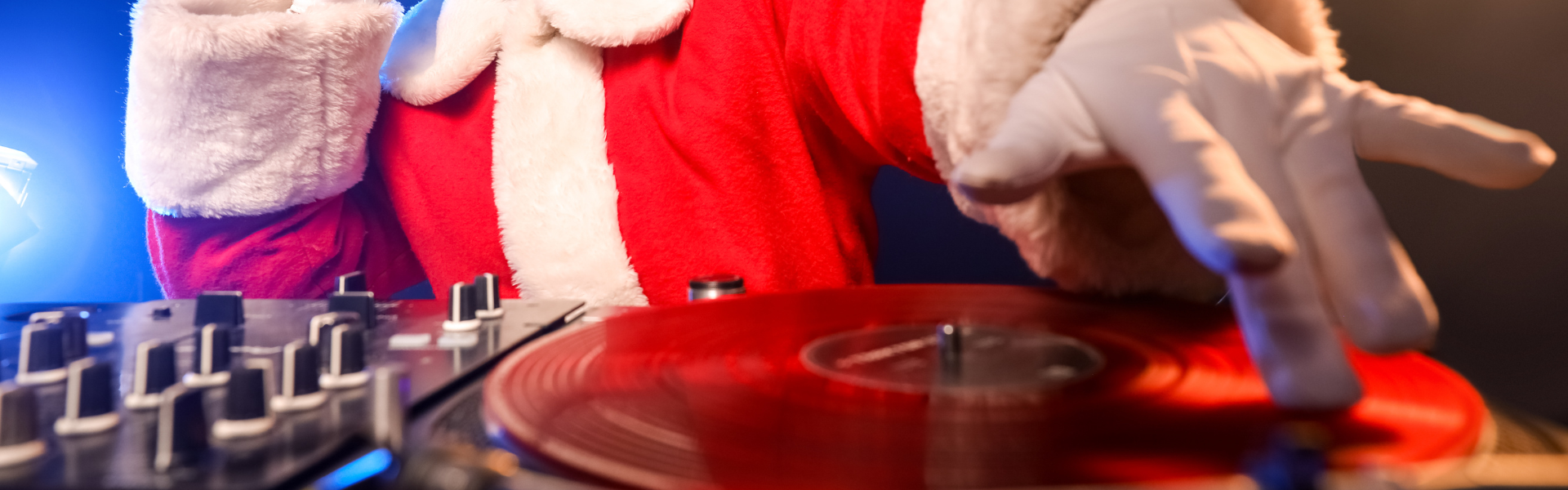 santa as a dj