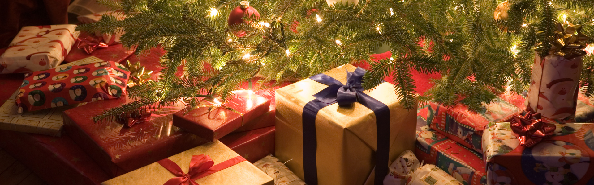 christmas gifts under the christmas tree