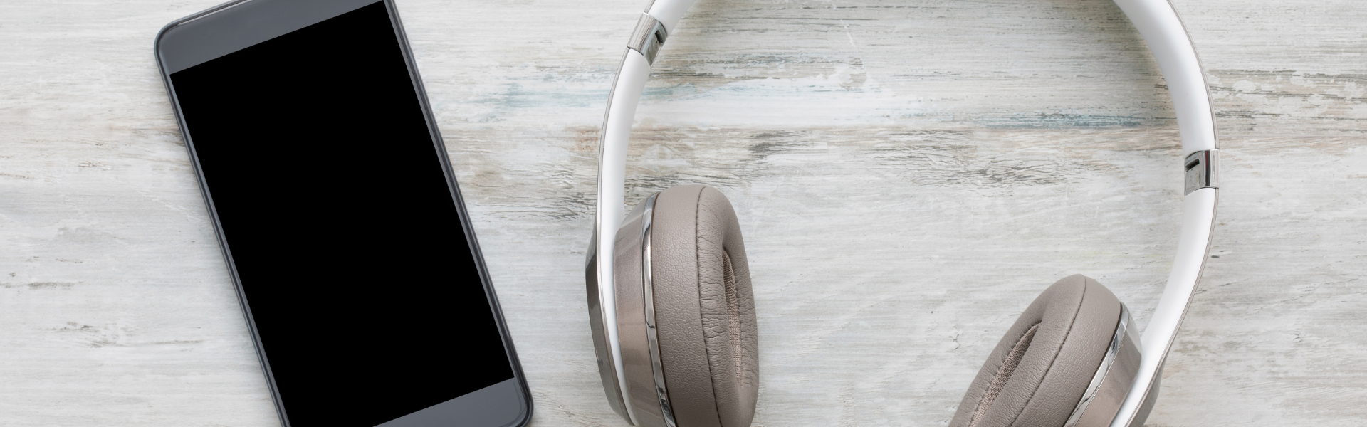 phone and headphones