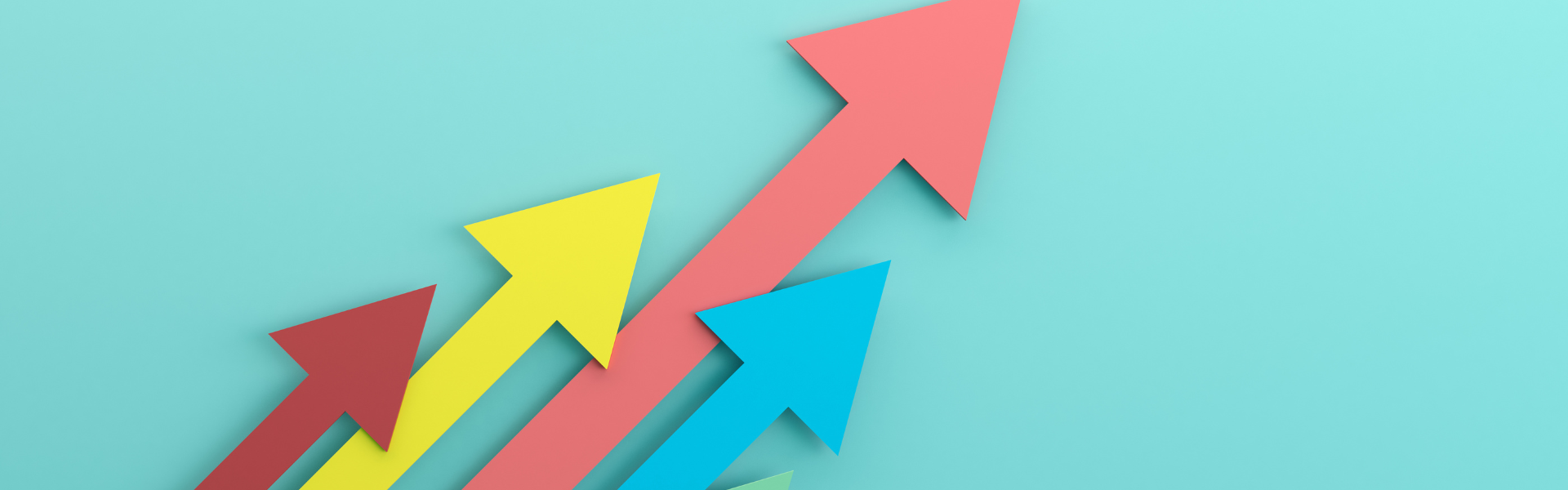 colorful arrows pointing up