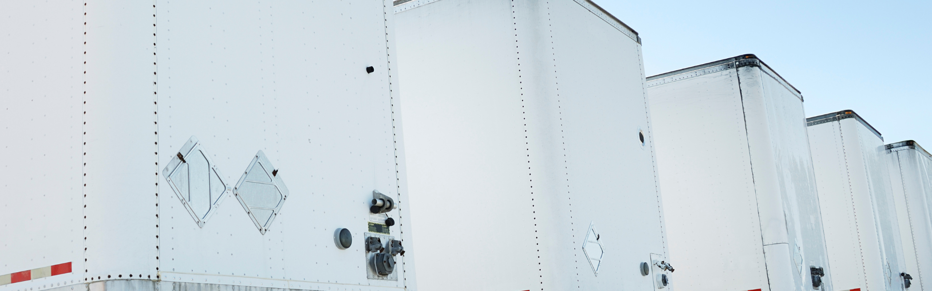 semi trailers parked