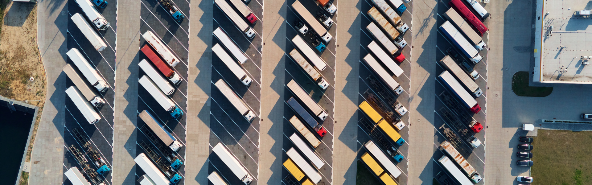 semi truck parking lot