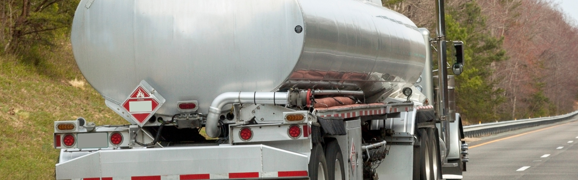 Gas truck on highway