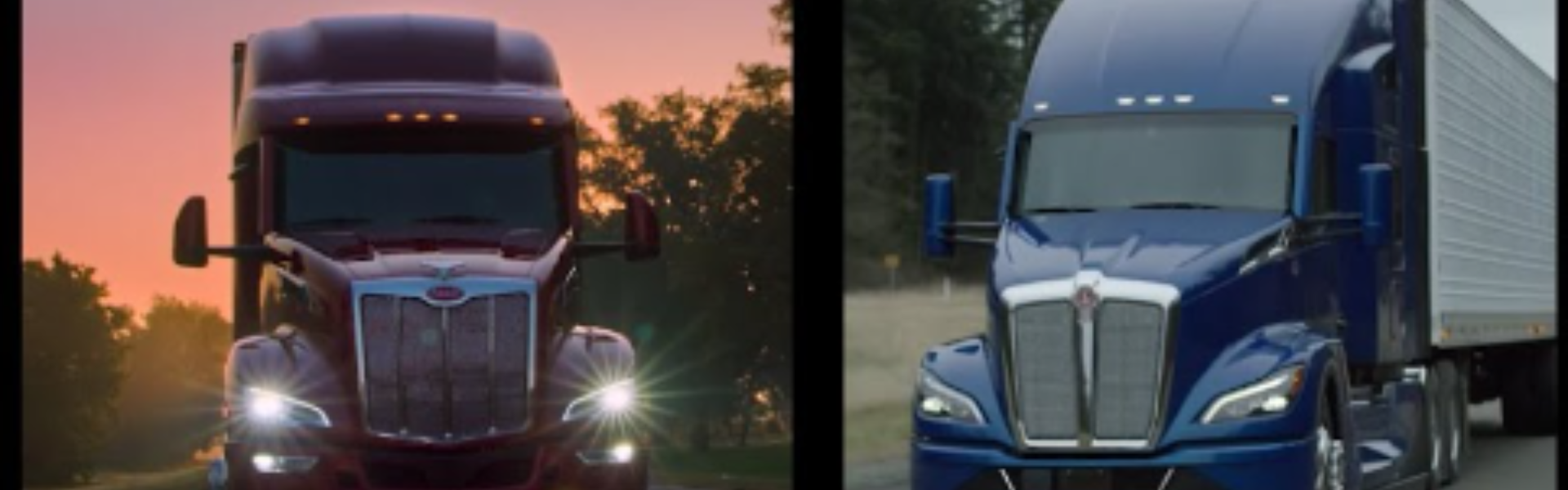Kenworth and Peterbilt trucks