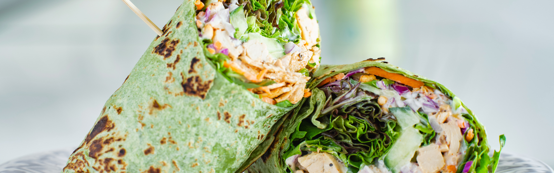 meat and vegetable wrap