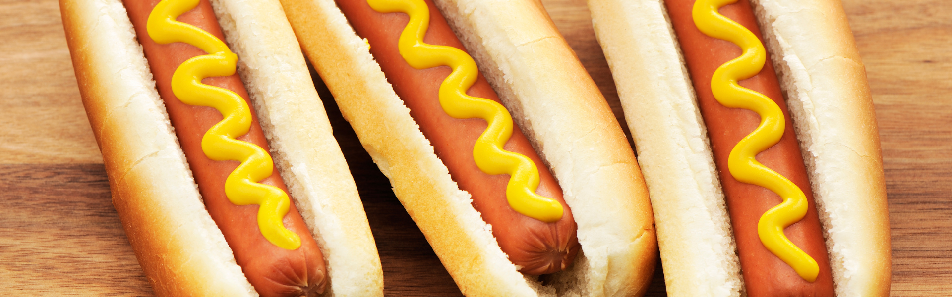 hot dogs with mustard