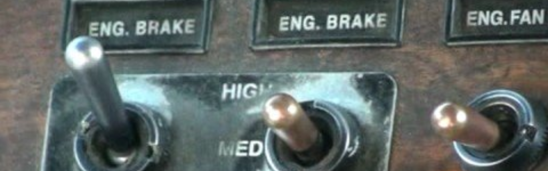 engine brake jake brake in dash of semi truck