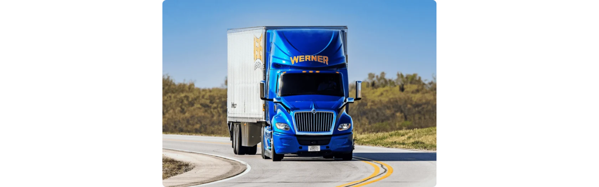 werner semi truck on highway