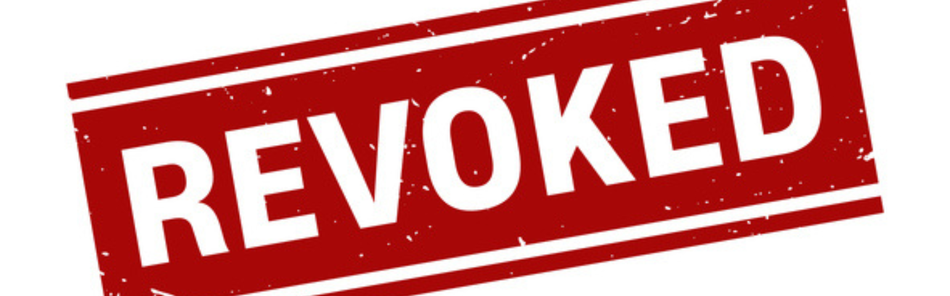 red "revoked" stamp