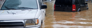 flooded streets, road closures, flooded streets with cars, hurricane helene, i-4