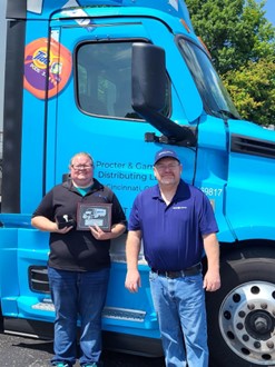 Christie Tilton, a trailblazing female truck driver from Eaton, who recently received the prestigious National Driver All Star Award