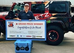 joe plaziak, driver for big m transportion wins the grand prize for the Sheetz and Trucker Path National Driver Appreciation Week Sweepstakes