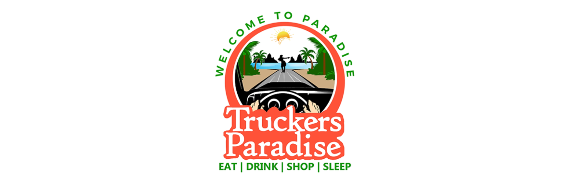 Truckers Paradise logo. Discover All American Truckers Paradise, a newly launched truck parking and service haven in Gainesville, Texas.