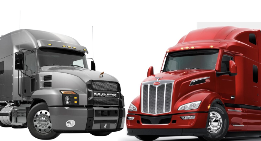 Compare Mack and Peterbilt trucks to discover their key differences and similarities. Learn about their performance, design, durability, fuel efficiency, and value to choose the truck that suits your needs best.