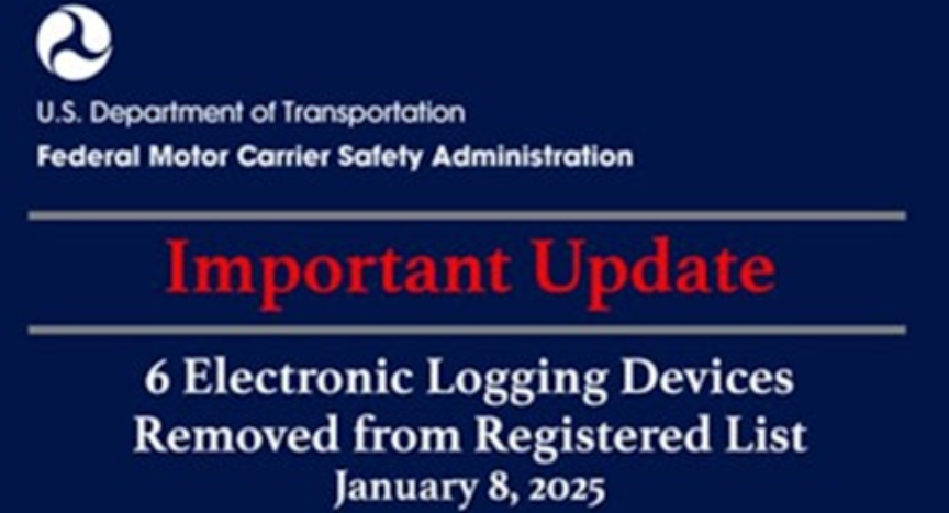 FMCSA removes six ELDs from its registered devices list due to non-compliance. Motor carriers must replace revoked devices by March 9, 2025, or face penalties. Stay informed on steps for compliance and FMCSA updates.