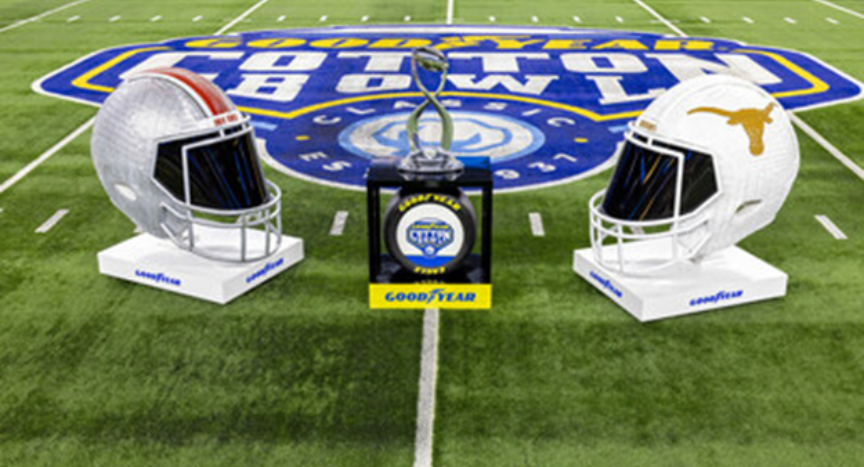 Goodyear unveils breathtaking tire art at the 2025 Cotton Bowl Classic, celebrating innovation, tradition, and college football pride with tire sculptures, fan experiences, and high-performance vehicles.