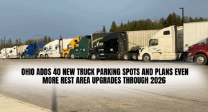 Ohio Adds 40 New Truck Parking Spots and Plans Even More Rest Area Upgrades Through 2026