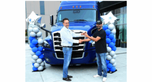 Christian Sanchez Cantù Drives Home a Brand-New Freightliner in Landstar’s 52nd Truck Giveaway