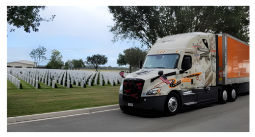 Schneider drivers continue a long tradition supporting Wreaths Across America by hauling thousands of wreaths to national cemeteries, honoring veterans, and encouraging community involvement.