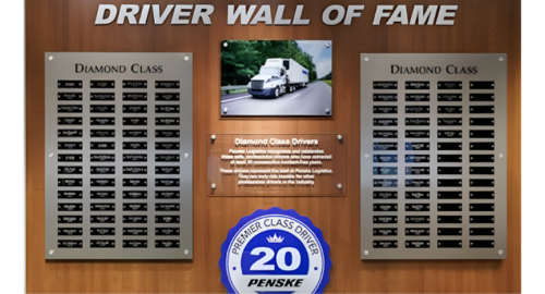 Penske Logistics inducts its newest Driver Wall of Fame classes, celebrating truck drivers who have reached 20 consecutive years of safe driving across North America