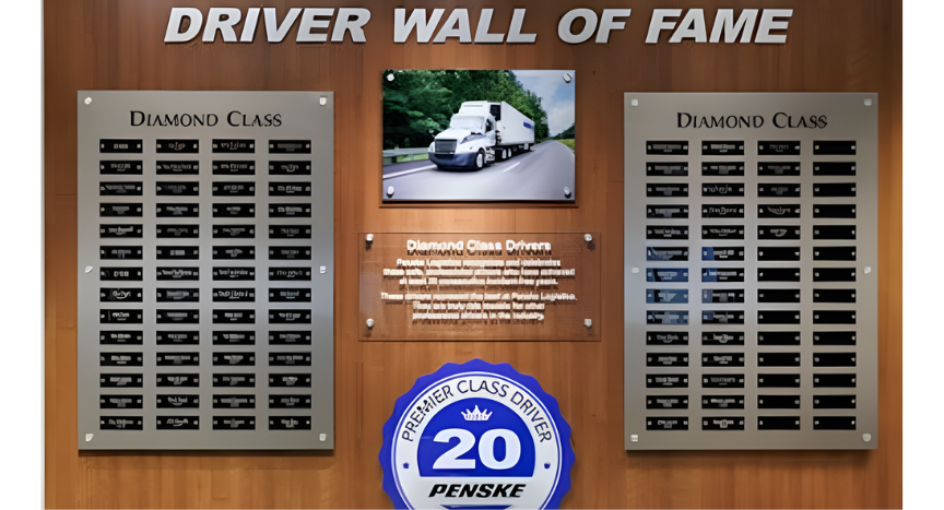 Penske Logistics inducts its newest Driver Wall of Fame classes, celebrating truck drivers who have reached 20 consecutive years of safe driving across North America