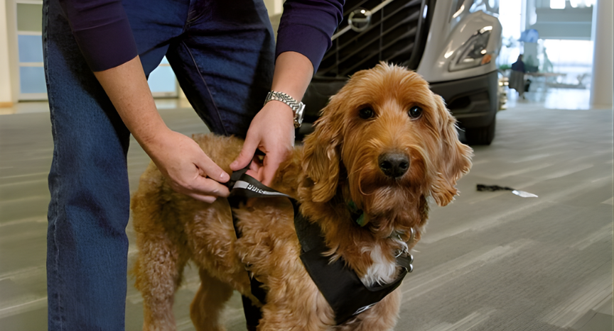 Volvo Trucks North America partners with the Center for Pet Safety to complete the first pet safety evaluation of a heavy-duty truck. The new Volvo VNL passes testing designed to protect dogs traveling with truck drivers on long haul routes.