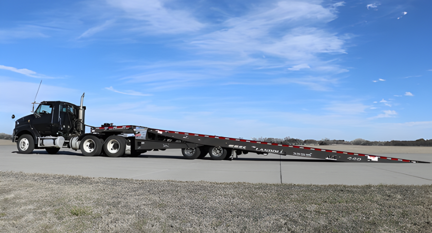 Landoll has donated its 40,000th trailer, a 53 foot Landoll 440 Series traveling axle trailer, to benefit the International Towing & Recovery Hall of Fame & Museum. The milestone trailer will be auctioned to support the museum’s preservation and memorial efforts.